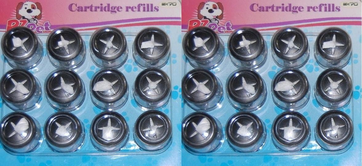 2 Pack BZ PET CARTRIDGE REFILLS   BLACK  EX70