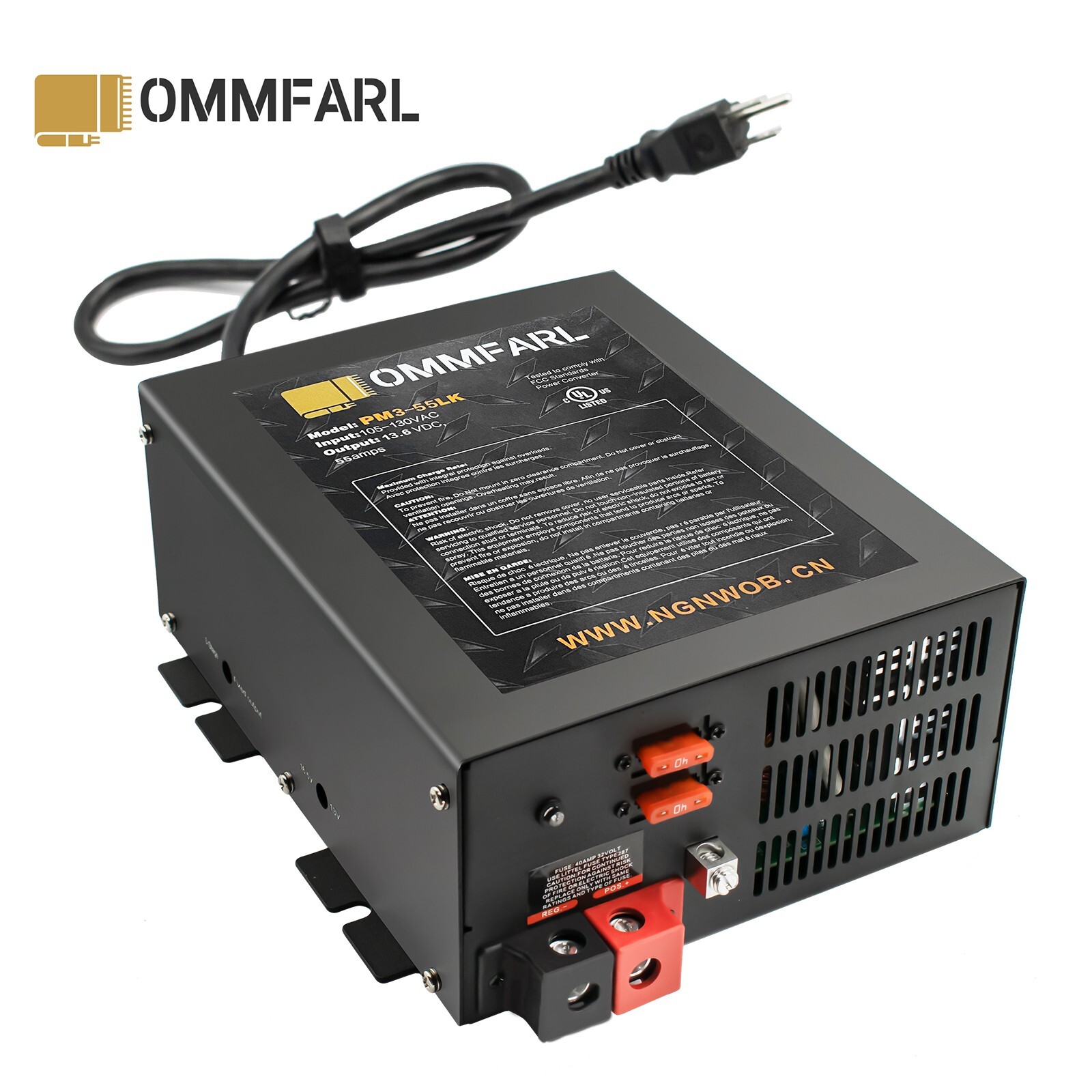 110 Volt to 12 Volt DC Power Supply Converter Charger for RV PM3-55 (55 Amp)