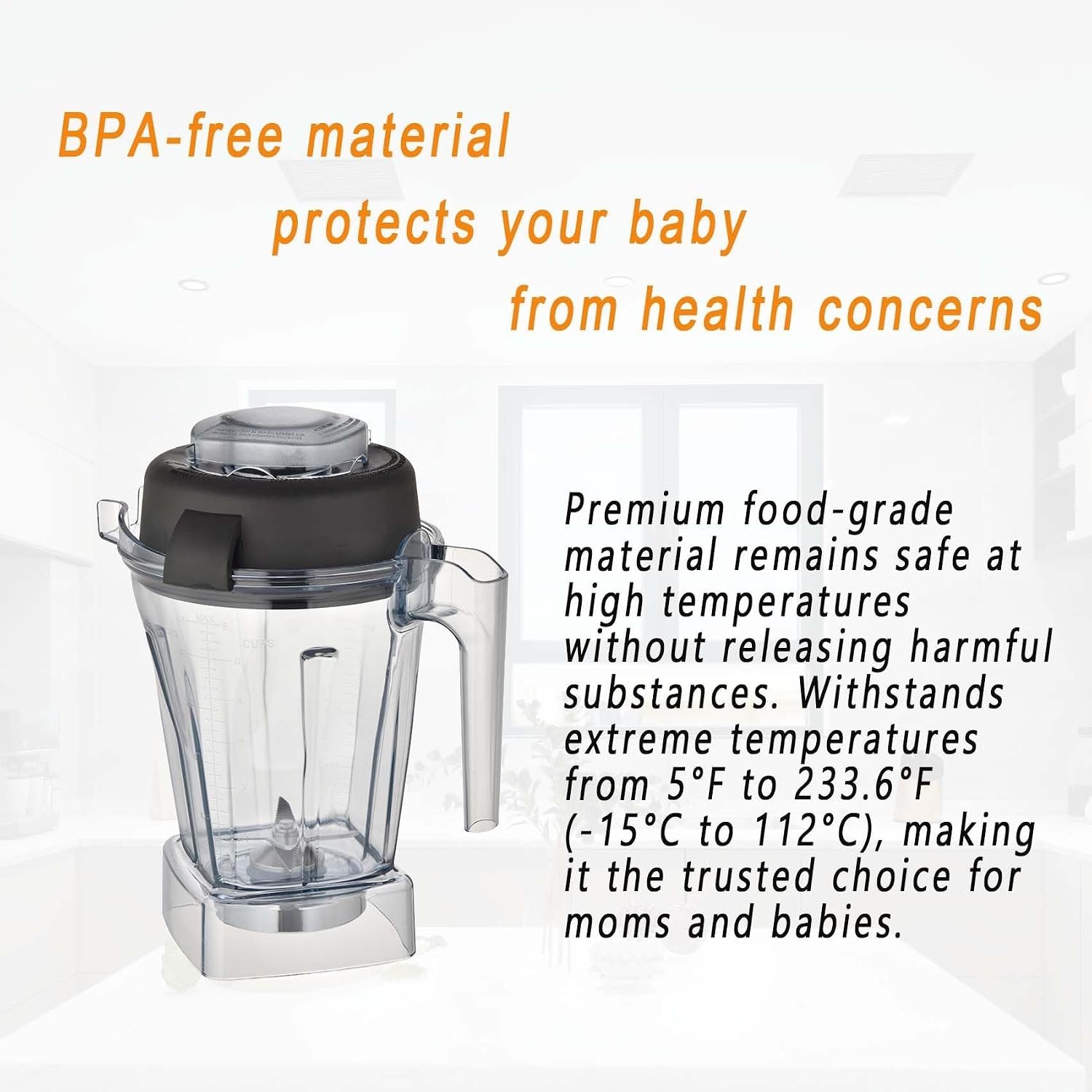 for Blenders 48oz Container, replace E310 E320 5000 5200 6300 6500 7500 Pro 2...