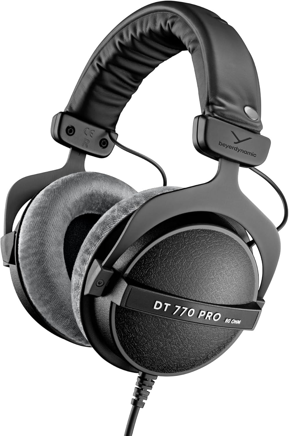DT 770 PRO 80 Ohm Over-Ear Studio Headphones in Gray. Enclosed Design, Wired for