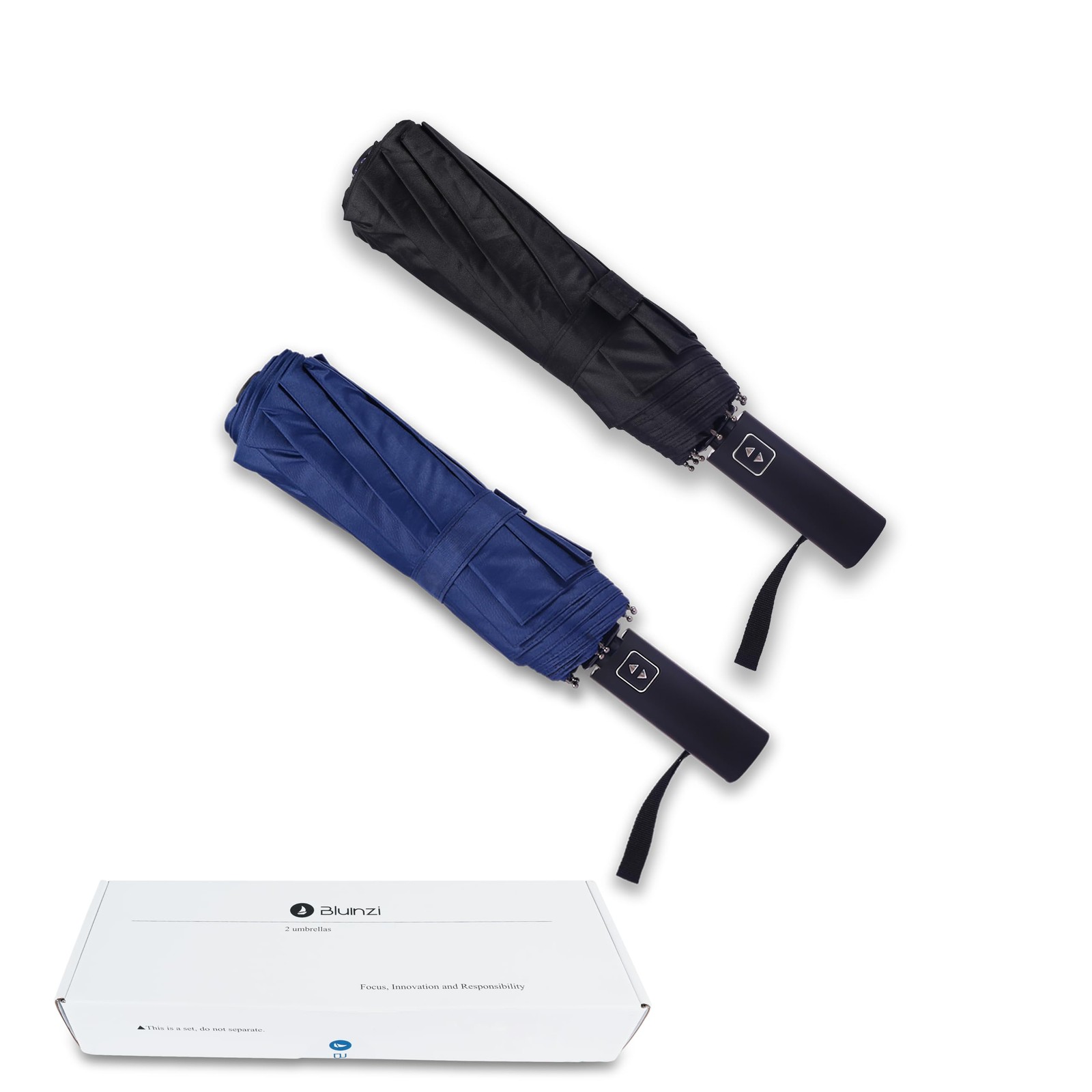 46 Inch Compact Umbrellas for Rain - Travel Small Umbrella - Automatic Foldin...