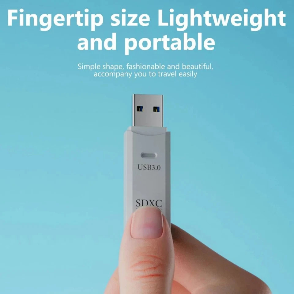 2 in 1 USB 3.0 Card Reader TF Micro SD Memory Card Adapter High Speed for PC Lap