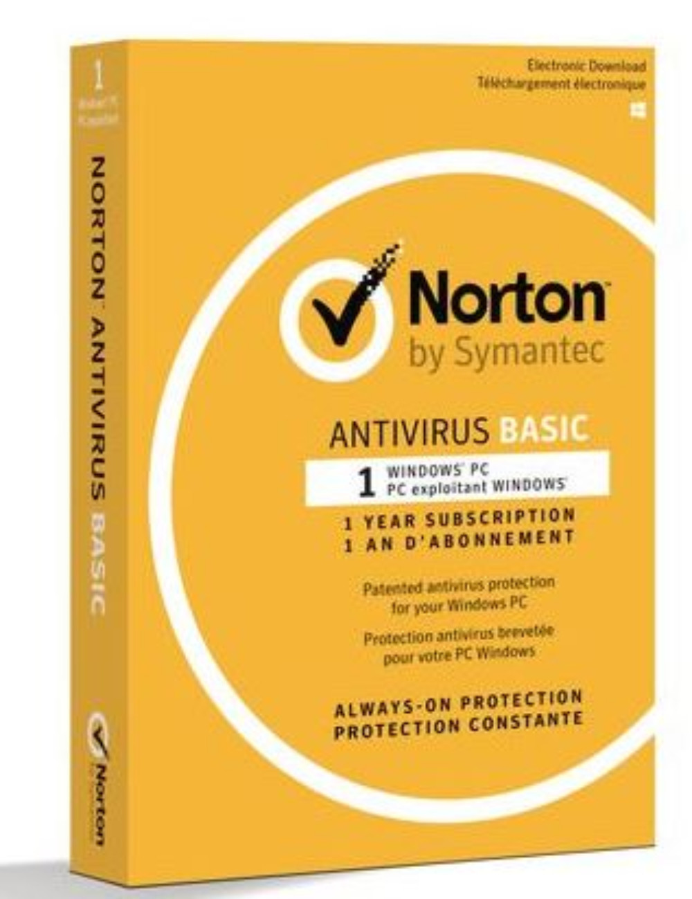 Norton AntiVirus Basic 2017, For 1 Device, For PC, 1-Year Subscription