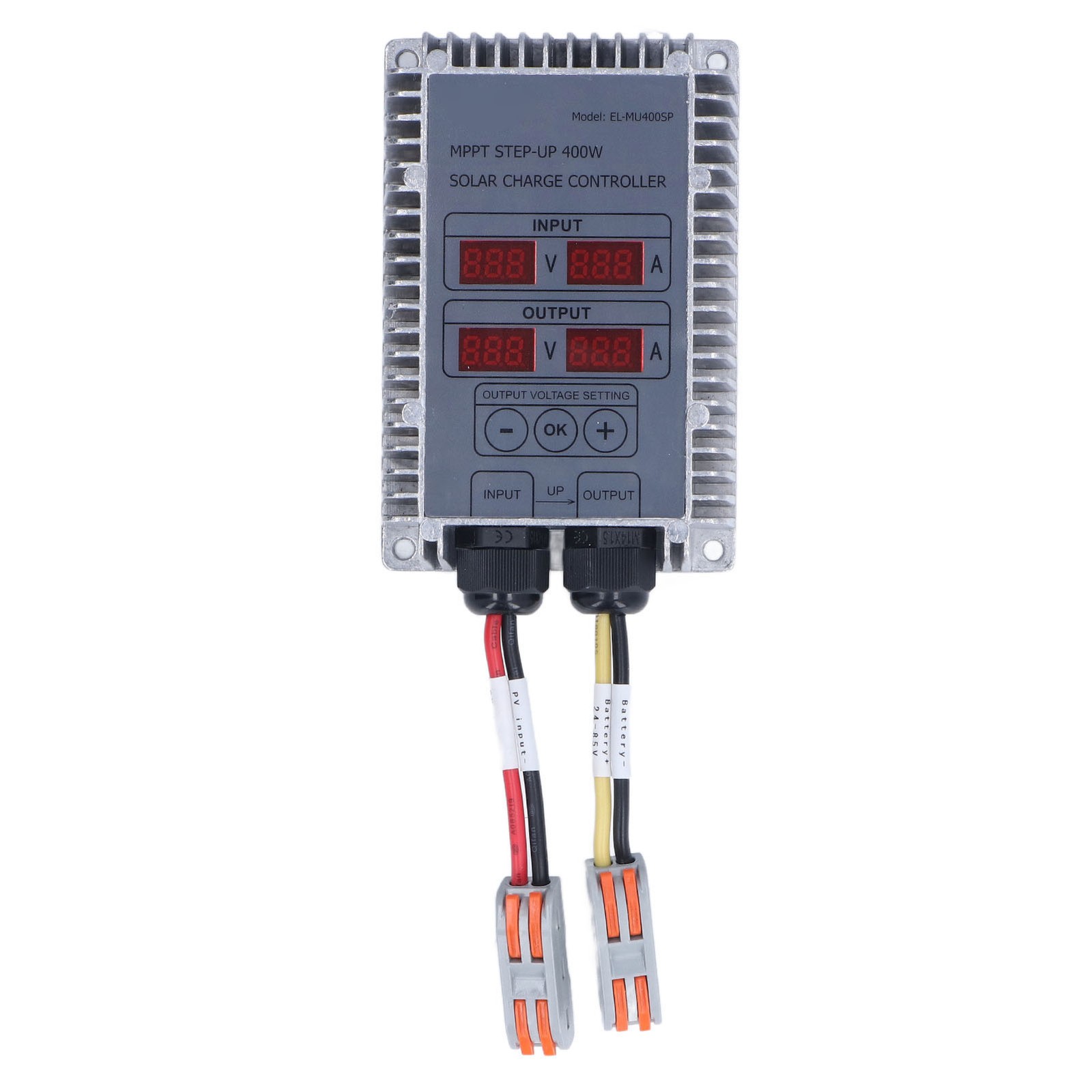 Solar Battery Charge Controller Boost MPPT Voltage Adjustable Waterproof With