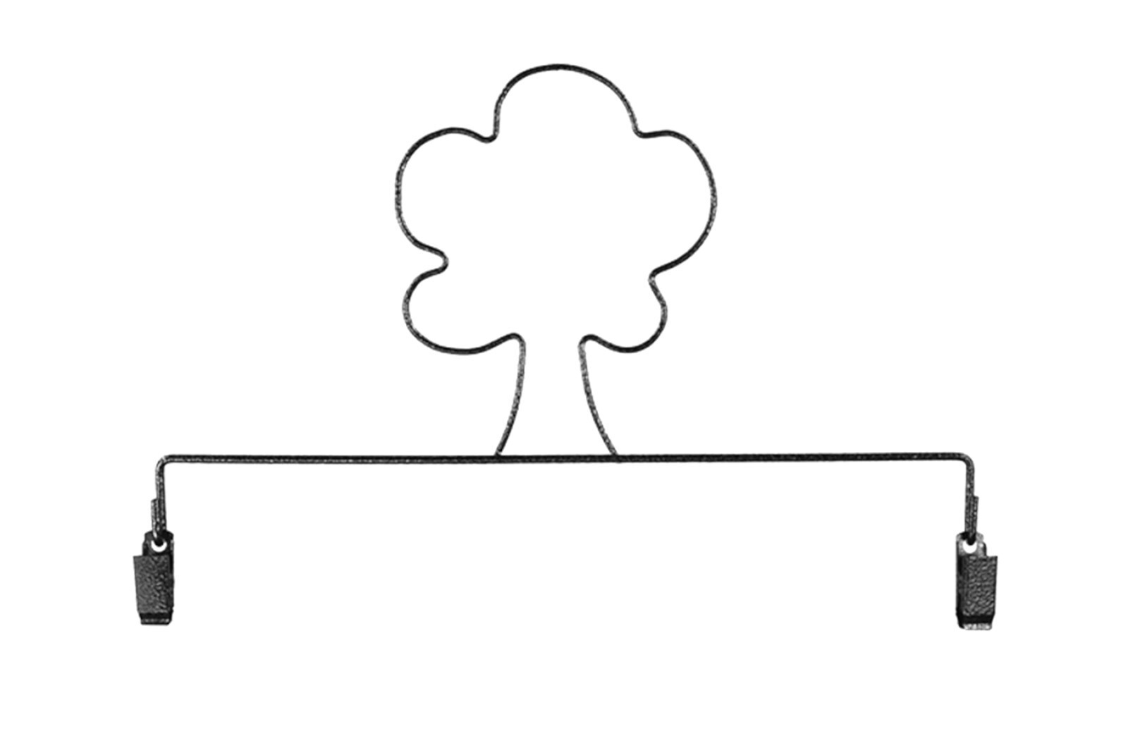 Classic Motifs 6 Inch Shade Tree Craft Hanger With Holding Clips