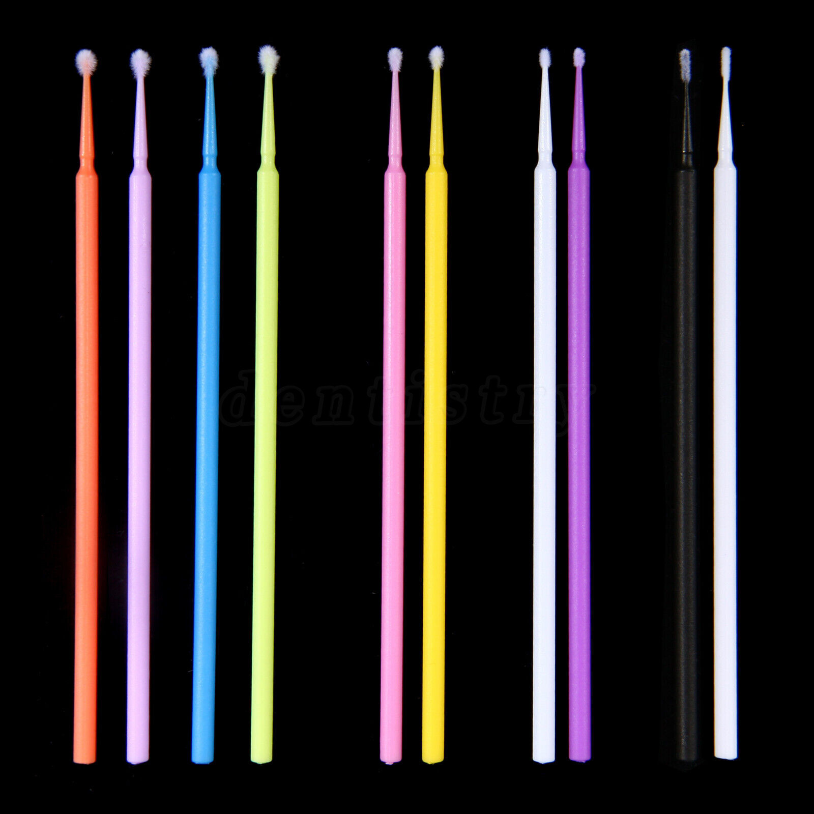100Pcs/Bag  Microbrush Disposable Applicators Tips Micro Brush Cleaning