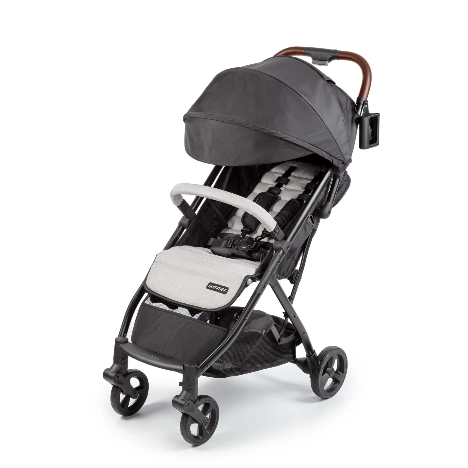 Ingenuity 3Dquickclose CS+ Compact Fold Stroller with Oversized Canopy  Gray