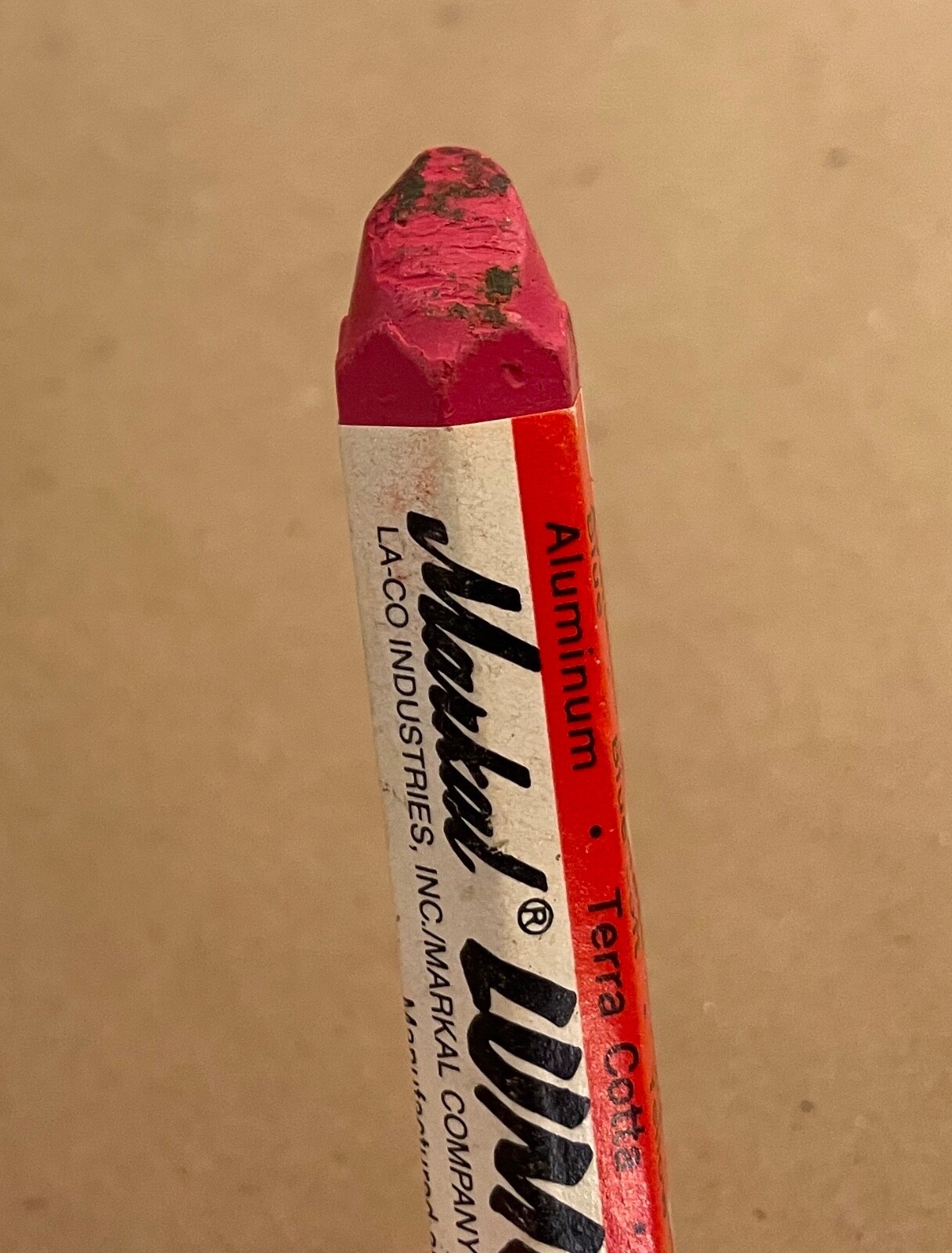 Markal Red/Pink Lumber Crayon - Used