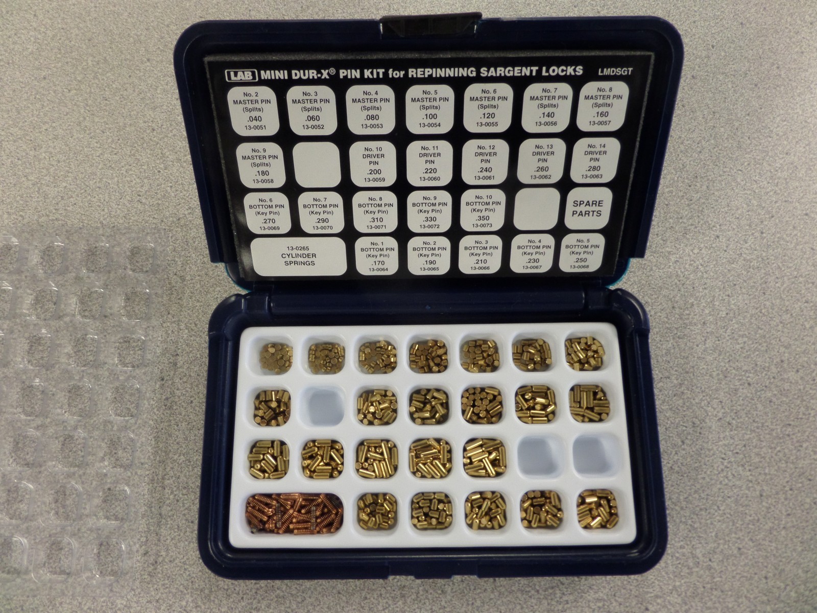 LAB LMDSGT SARGENT MINI DUR-X LOCK PINNING KIT