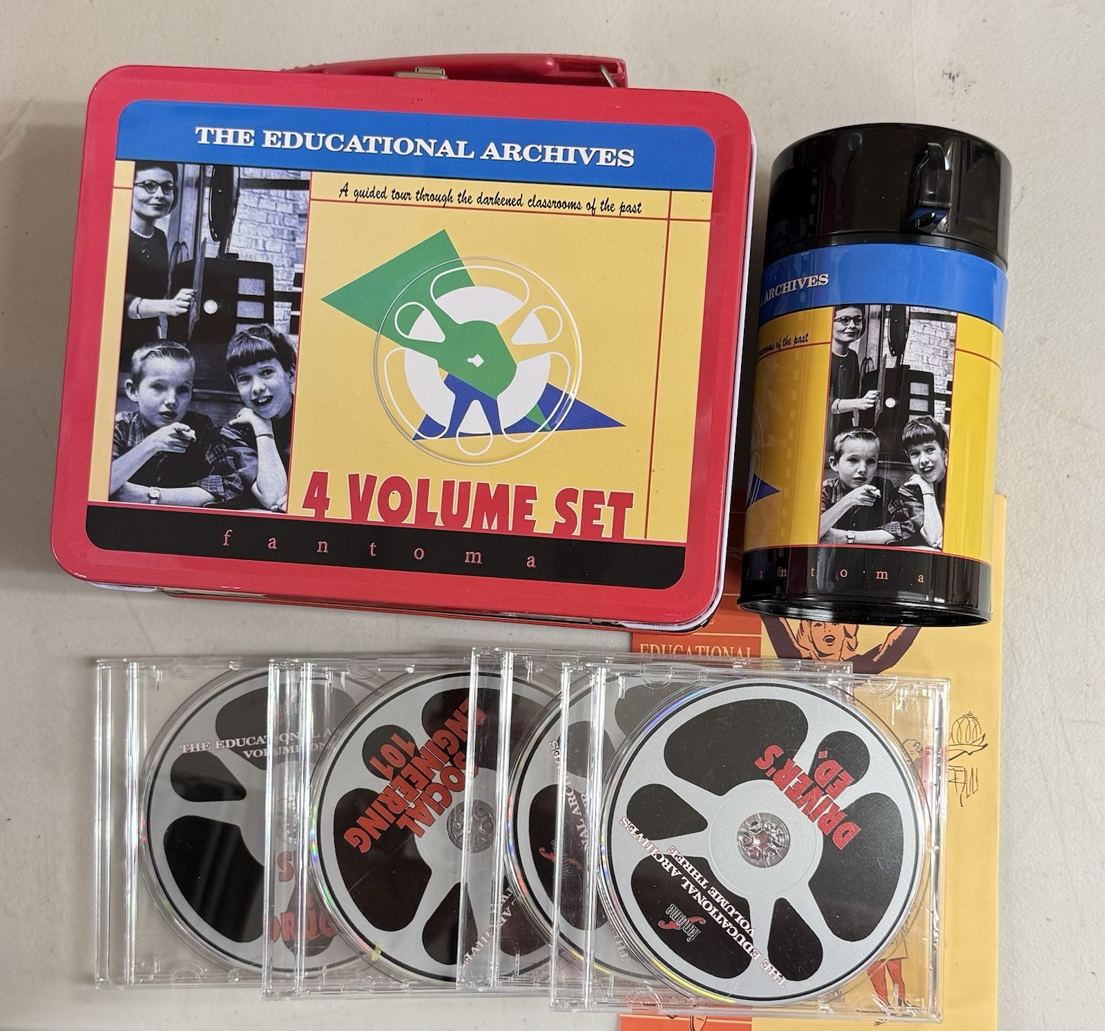 The Educational Archives 4 DVD Volume Set Fantoma Lunchbox With Thermos
