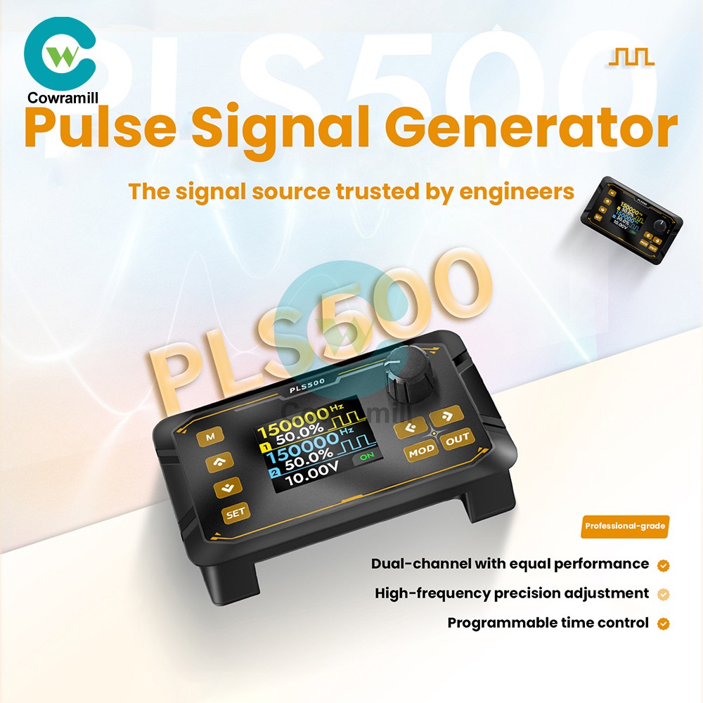 PLS500 Dual-Channel Pulse PWM Signal Generator Adjustable Programmable Dead zone