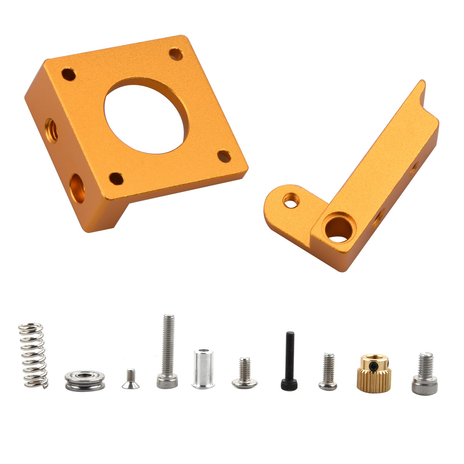 1Set MK8 Extruder Block Kit Left Hand For 1.75mm Filament 3D Printer Replacement