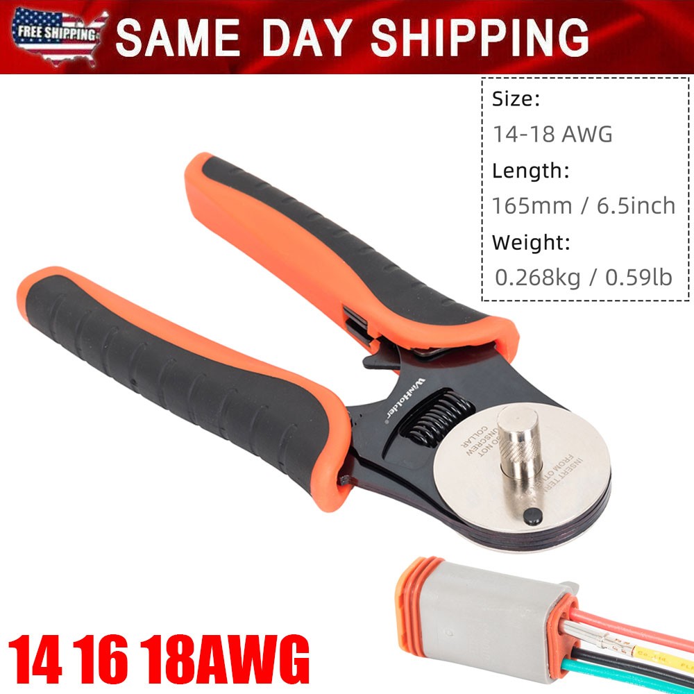 Deutsch D-Sub 4 Way Indent Tool 14 16 18 AWG Solid Contacts Indent Tool USA