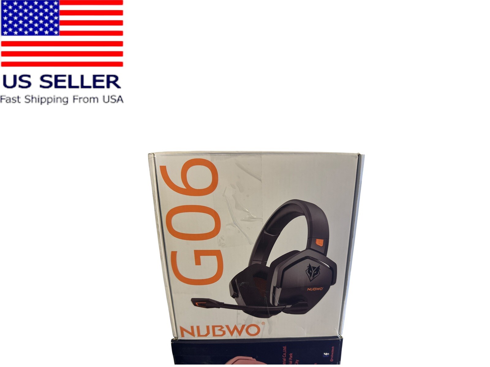 Nubwo GO6 Dual Black Orange Wireless Gaming Headset with Microphone