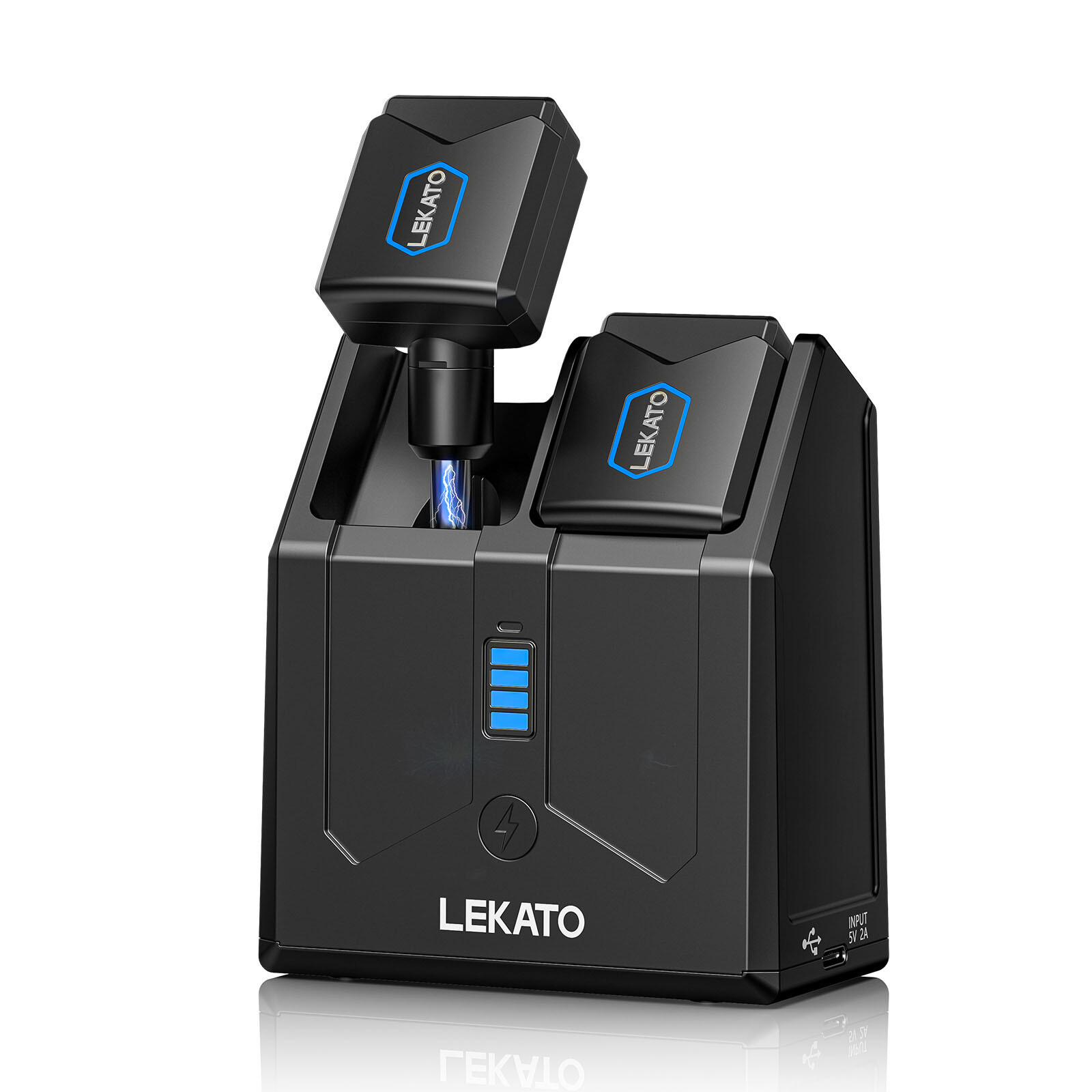 LEKATO 5.8GHz Wireless Guitar System Transmitter Receiver with Charging Box