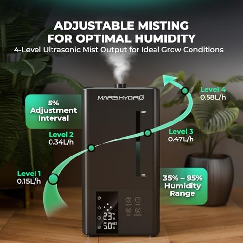 2026 New Plant Humidifier with Adjustable Humidity | Timer 6L