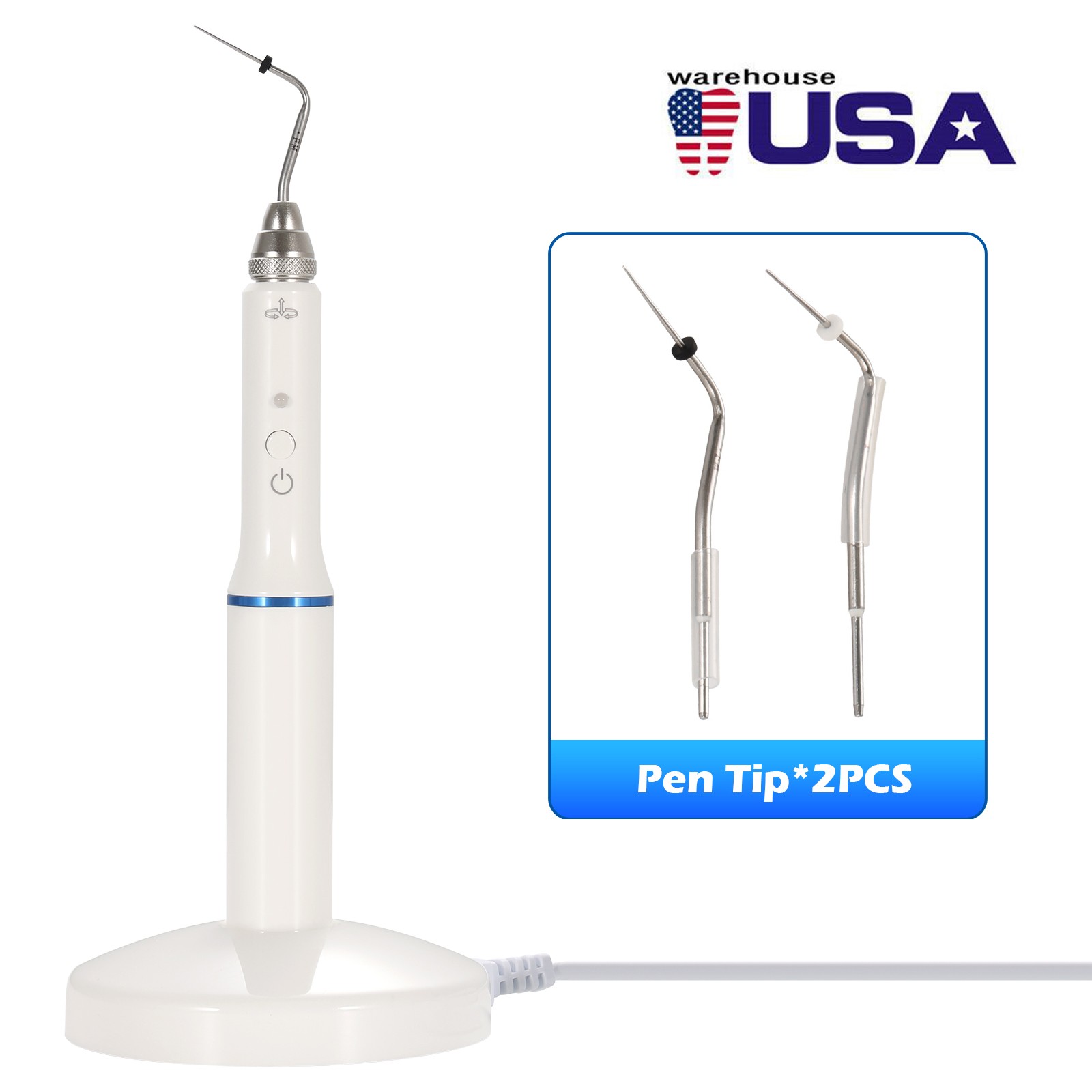 Dental Cordless Gutta Percha Obturation System Endo Heated Pen Root/Hand Plugger
