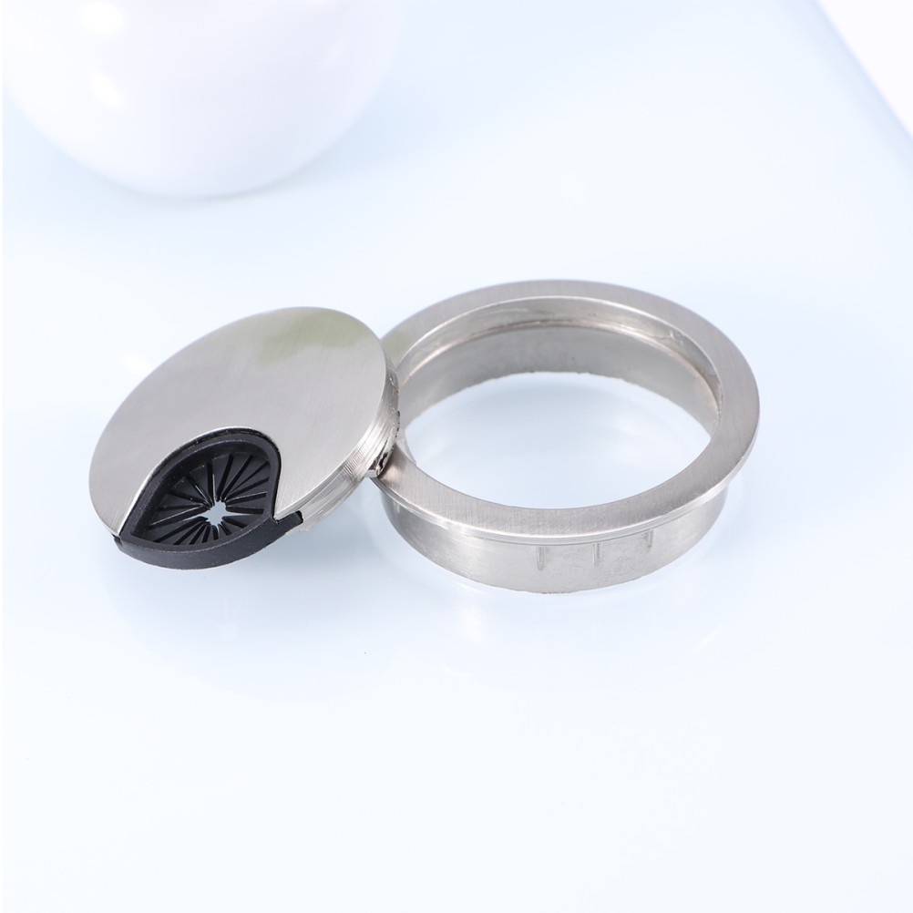 2 Pcs Computer Desk Threading Hole Cover Grommet Cord Grommets Cable