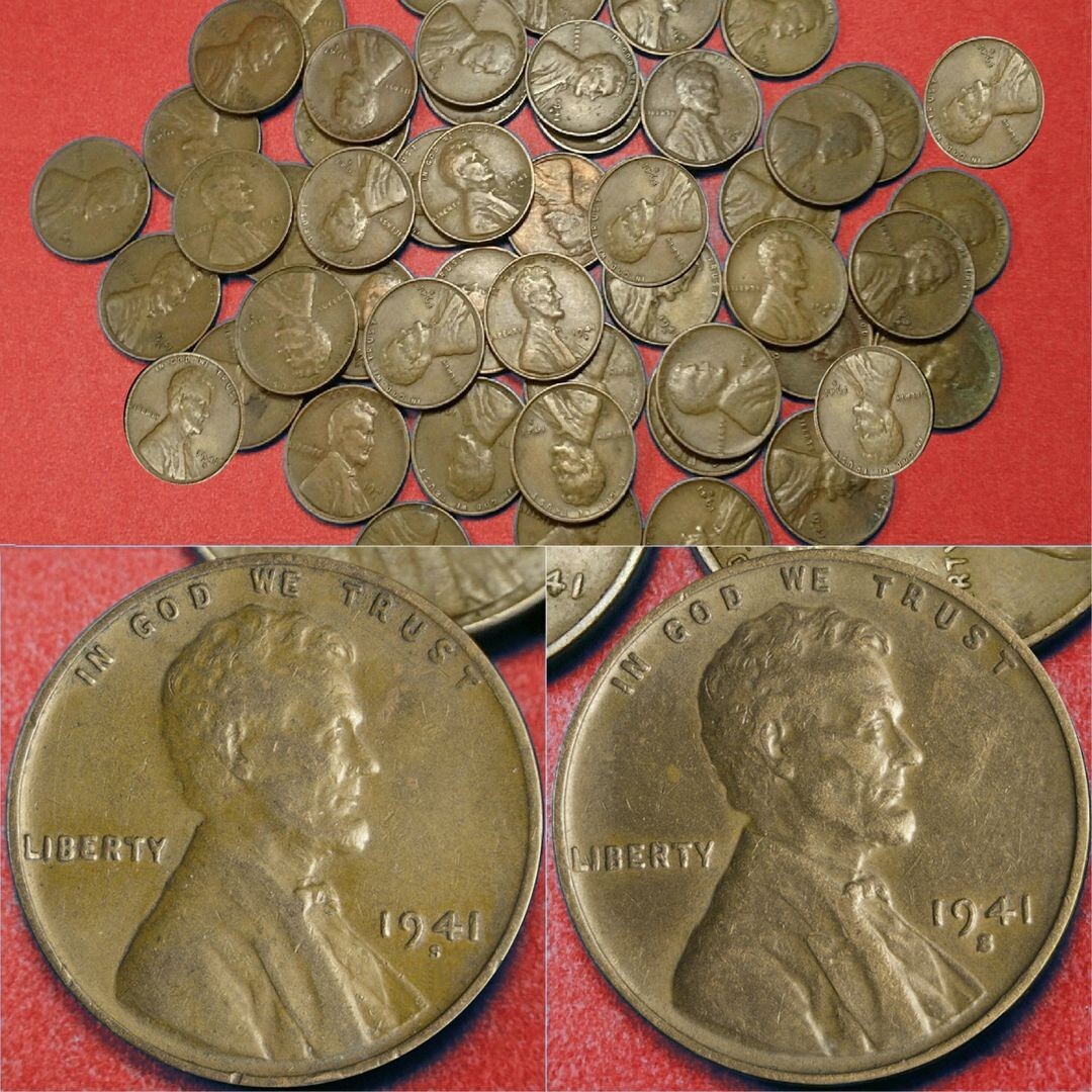 LARGE and SMALL mint marks!!! - 1941-S LARGE & SMALL "S" mintmark varieties.