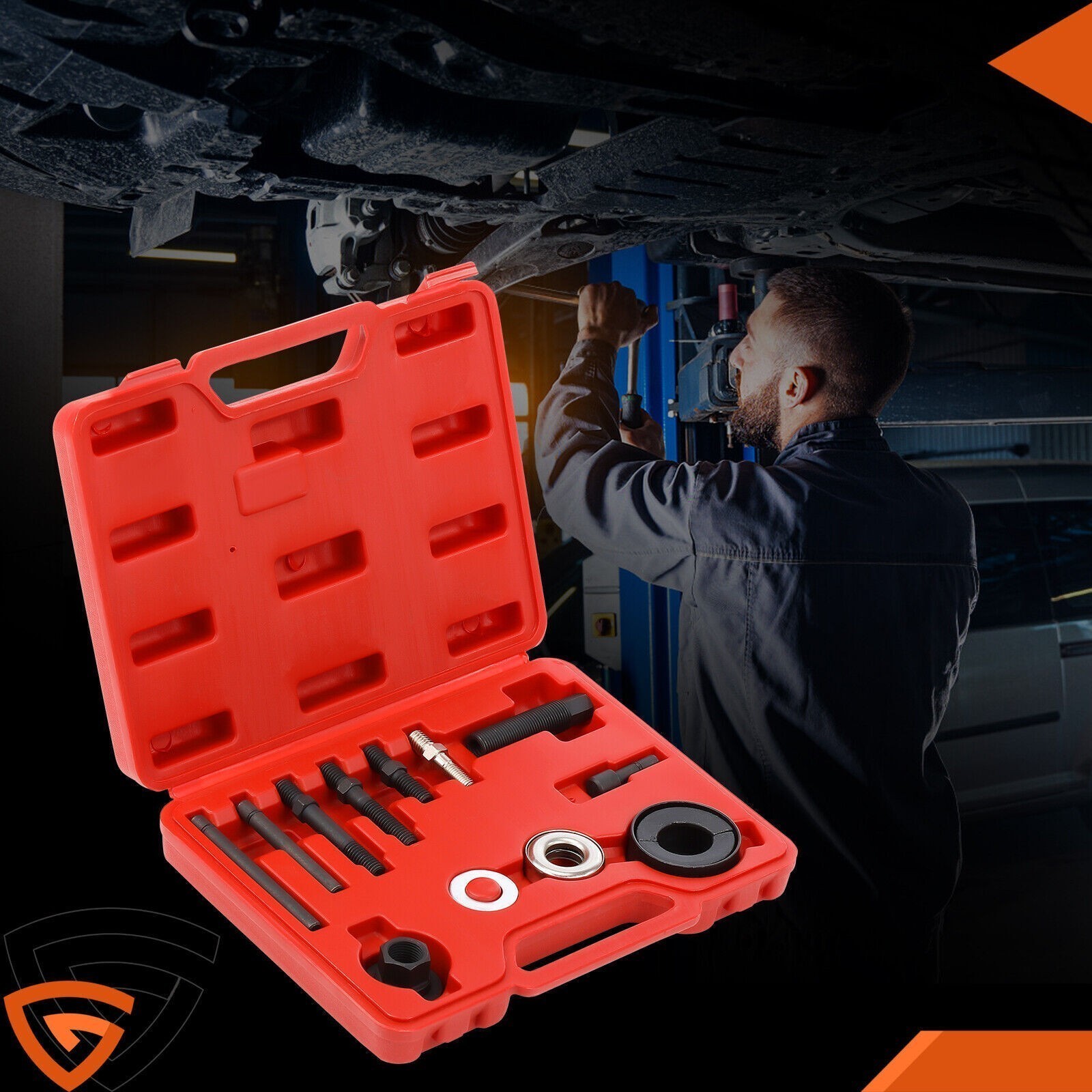 Power Steering Pump Pulley Puller Remover & Alternator Installer Tool Kit 13x