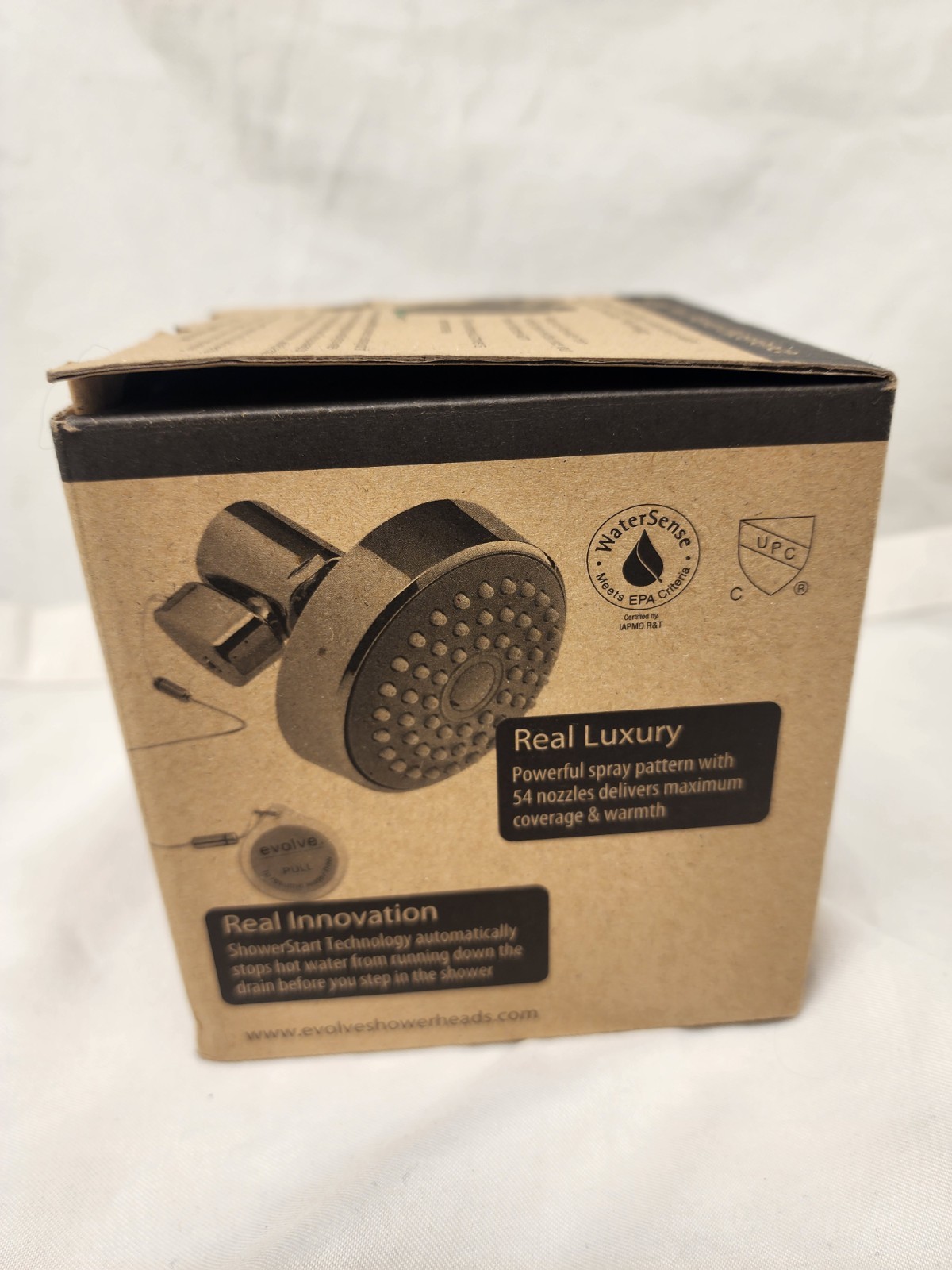 Evolve Roadrunner II Showerhead 1.5 GPM WaterSense ShowerStart Open Box