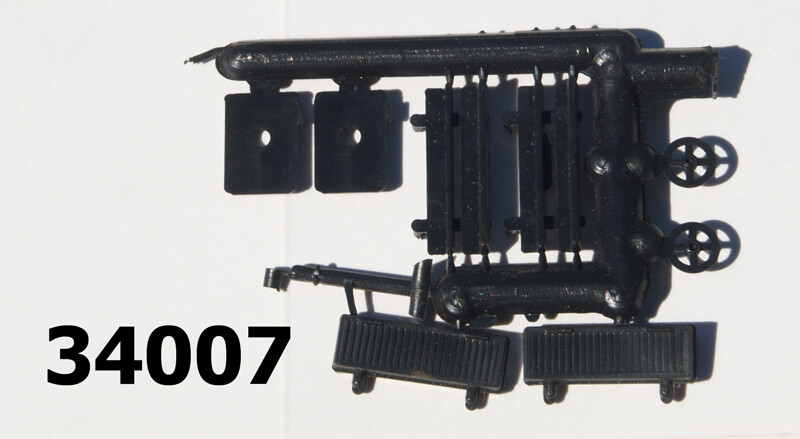 RCR - HO PARTS 34ft MDC - #34007 - OVERTON/CABOOSE TOOL BOX DETAILS  5 pieces