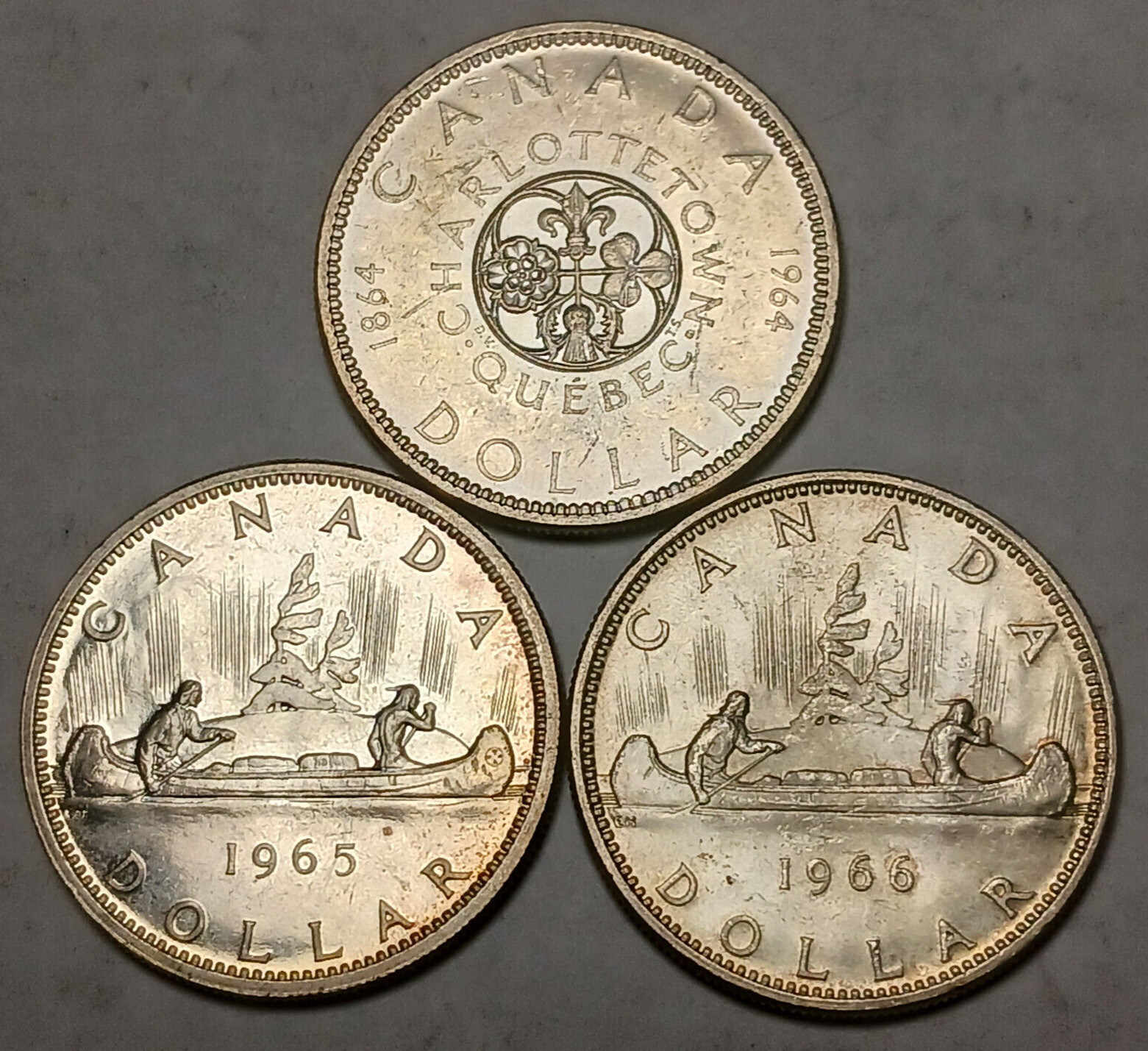 1x Canada Silver Dollar - 1953-1967 $1 - 80% Silver - Elizabeth II