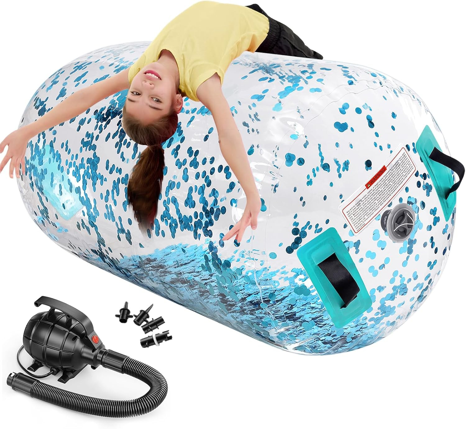 Gymnastics Barrel Inflatable Tumbling Air Roller, Gymnastic Tumble Equipment for