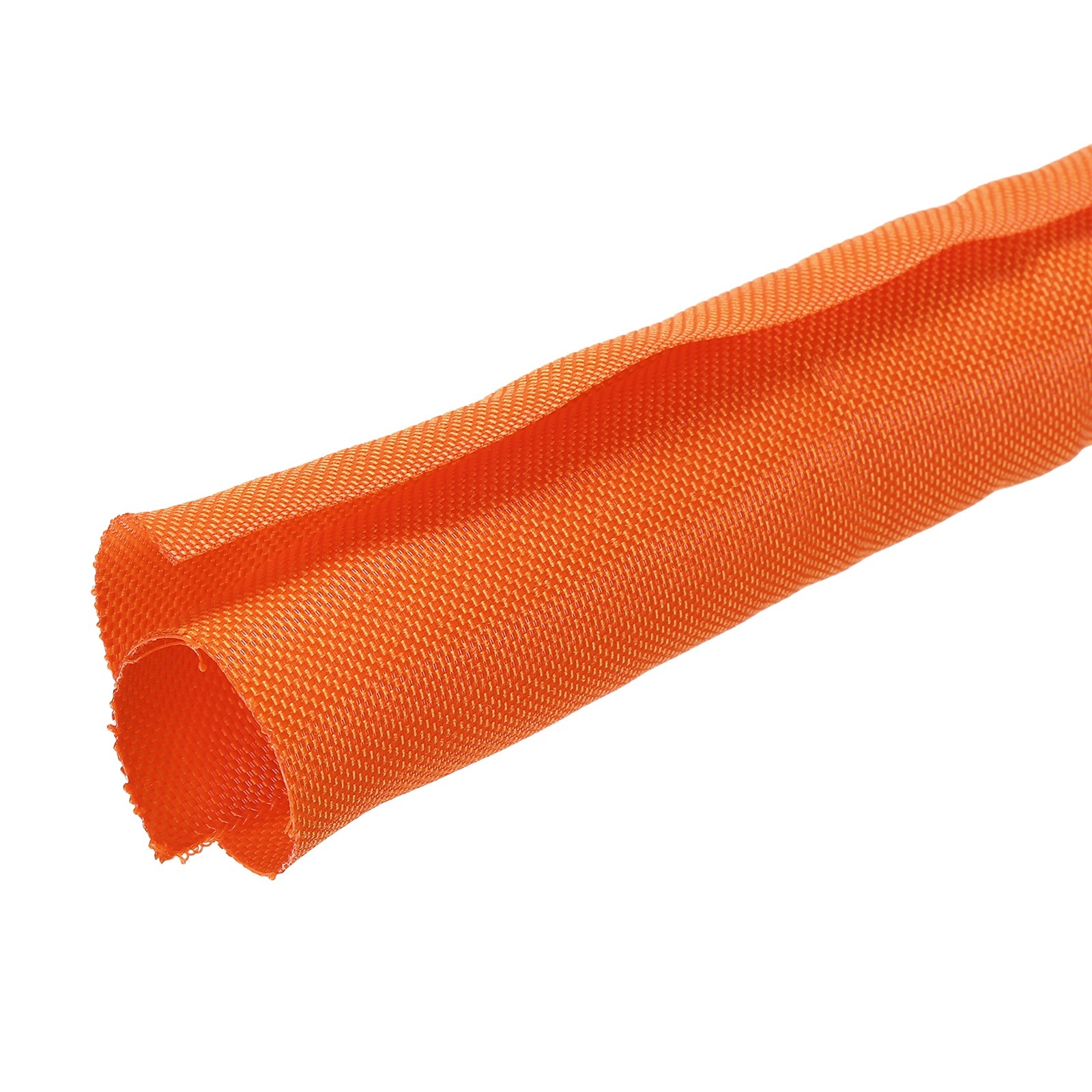 Wire Split Braided Cable Management Sleeve, Orange (1 1/8" - 10 Feet)