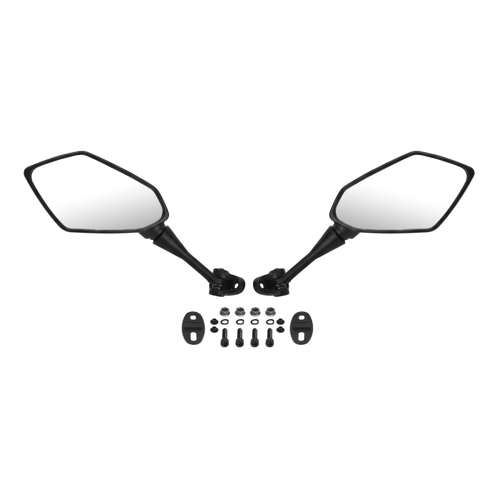 Left Right Rearview Mirrors Fit For Kawasaki Ninja 650 2012-2016 400R 2010-2014