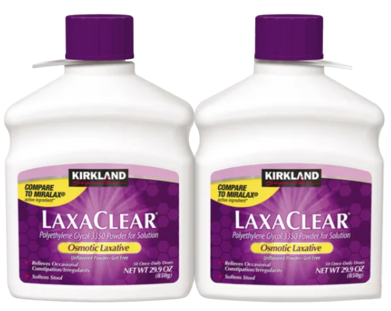 Polyethylene Glycol 3350 100 Doses Osmotic Laxative Exp 08/27 Compare MiraLAX