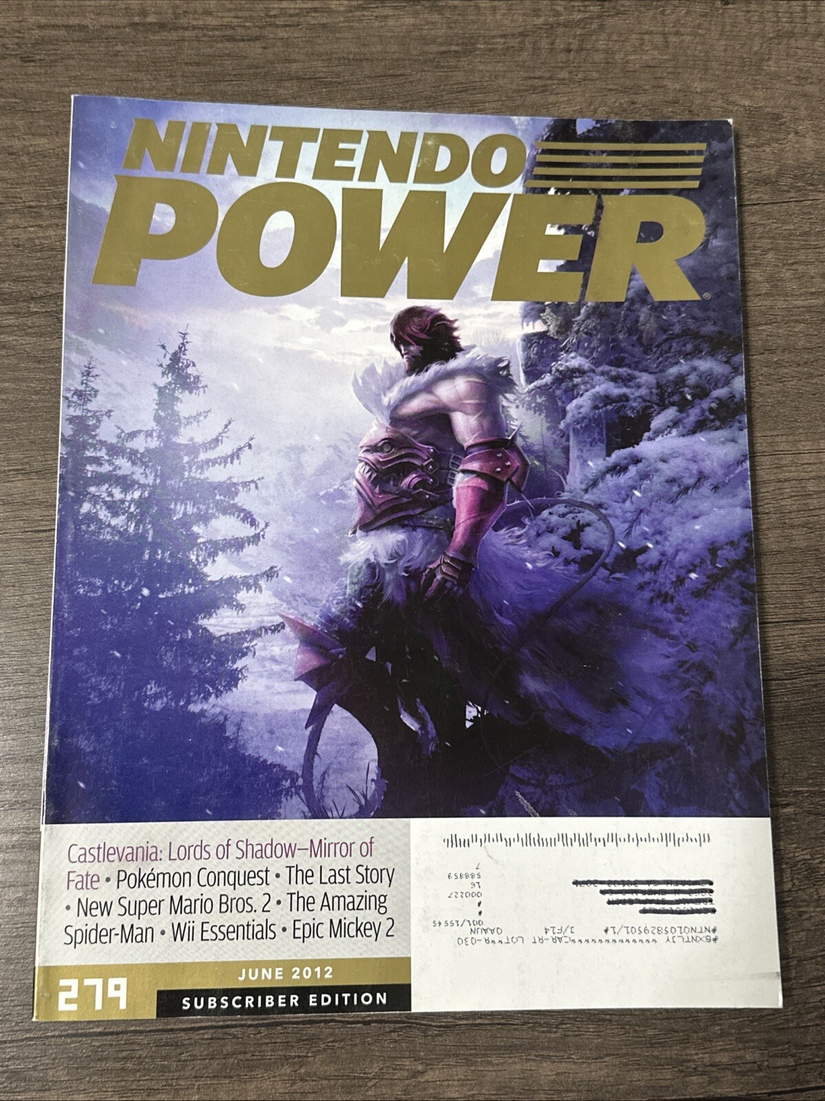 June 2012 Nintendo Power Magazine Volume 279 Castlevania Lords of Shadow Mirror