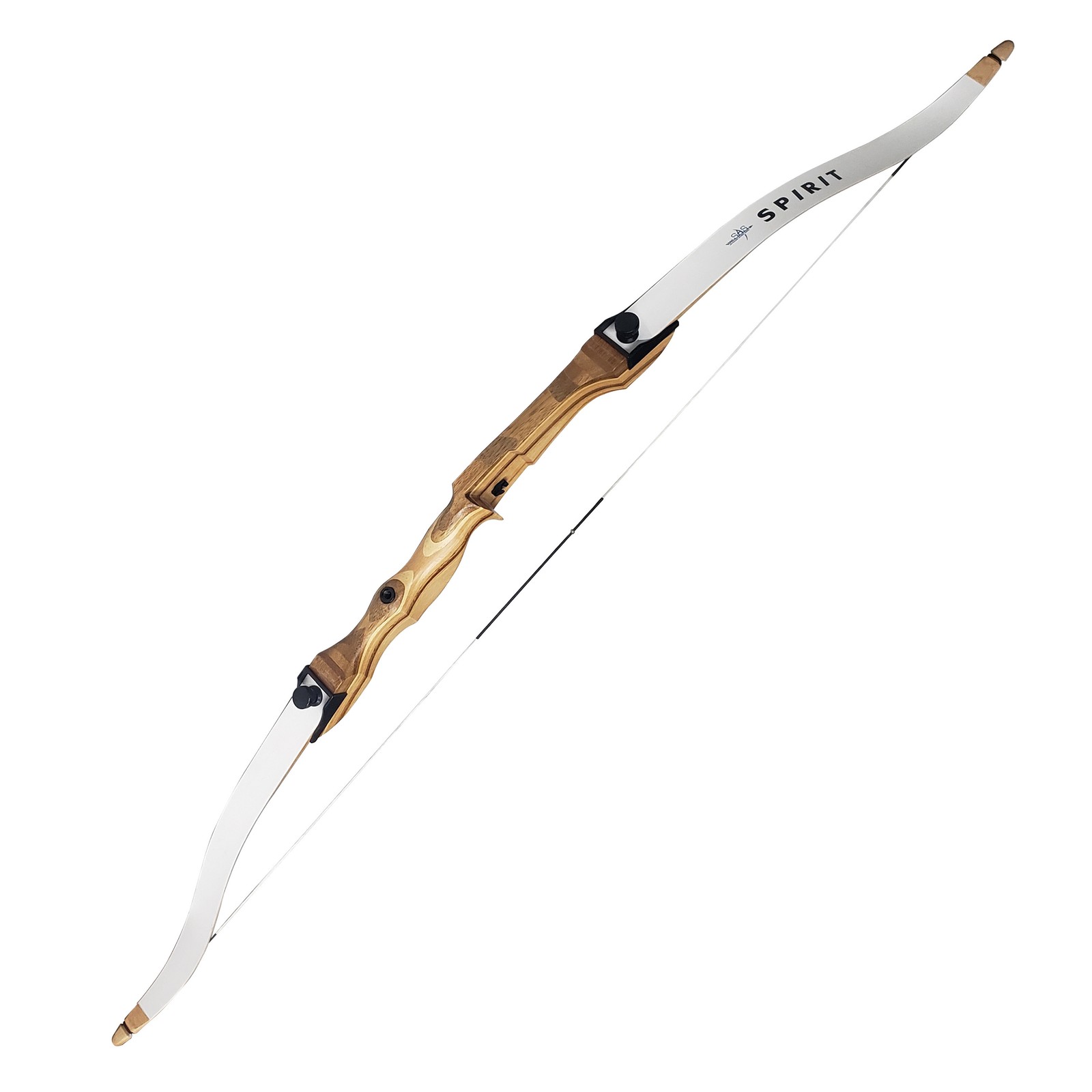 SAS Spirit Jr 54" Beginner Youth Wooden Archery Bow 16lbs LH - Open Box