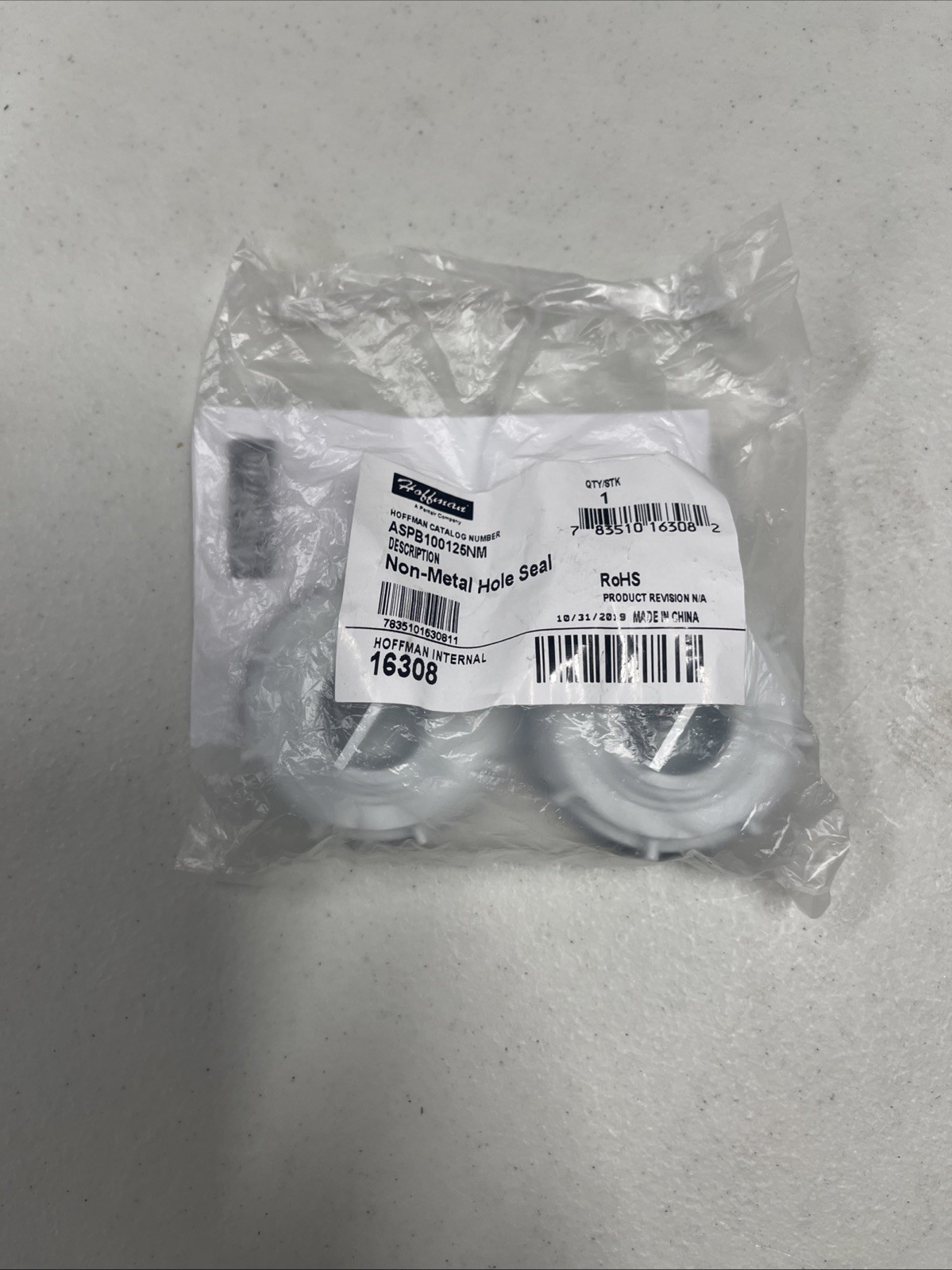 BRAND NEW [2/Pack] Hoffman Pentair ASPB100125NM Non-Metal Hole Seal + Warranty