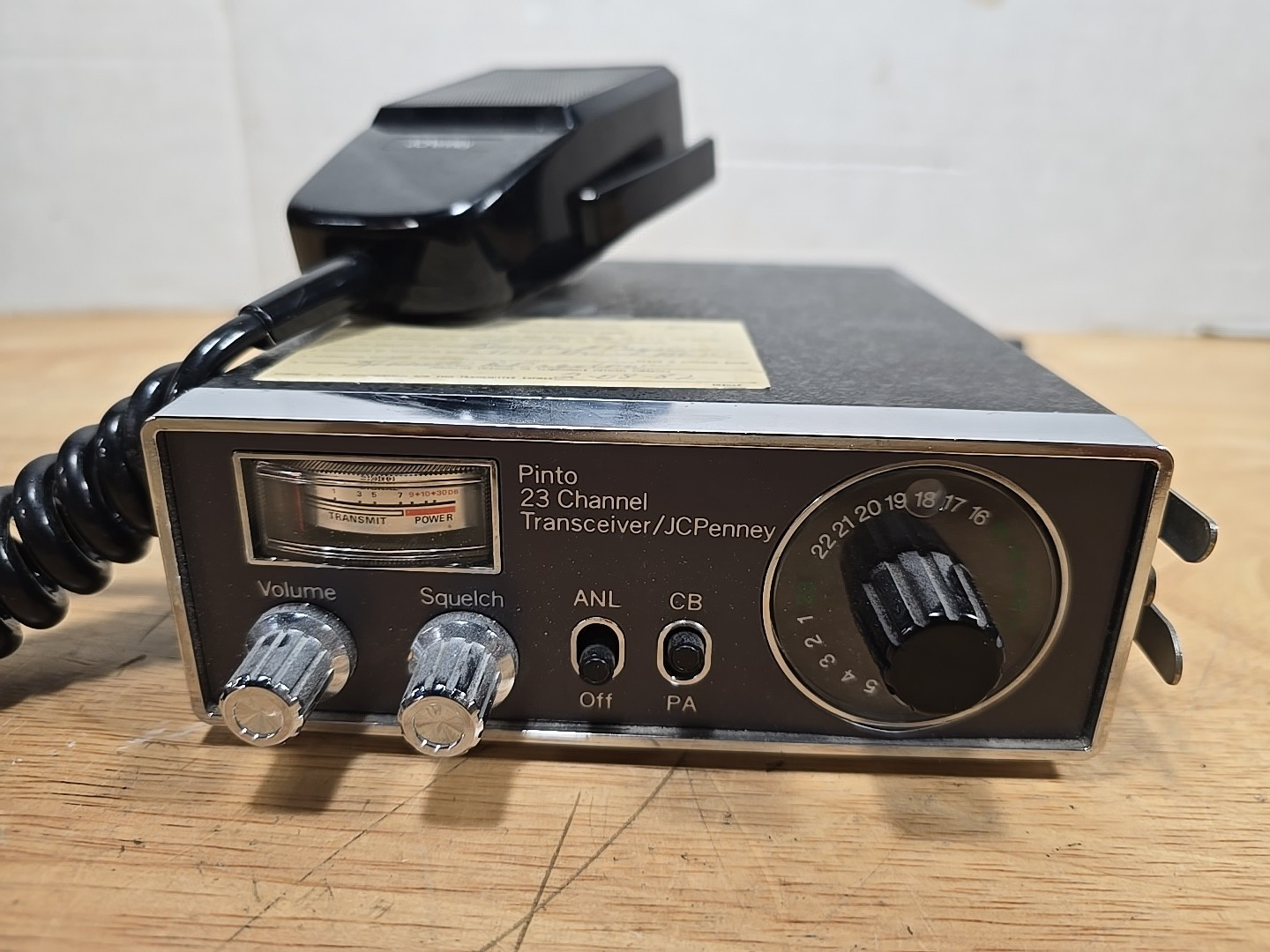 PINTO/JCPenny 23 Channel Mobile CB Transceiver W/ Mic