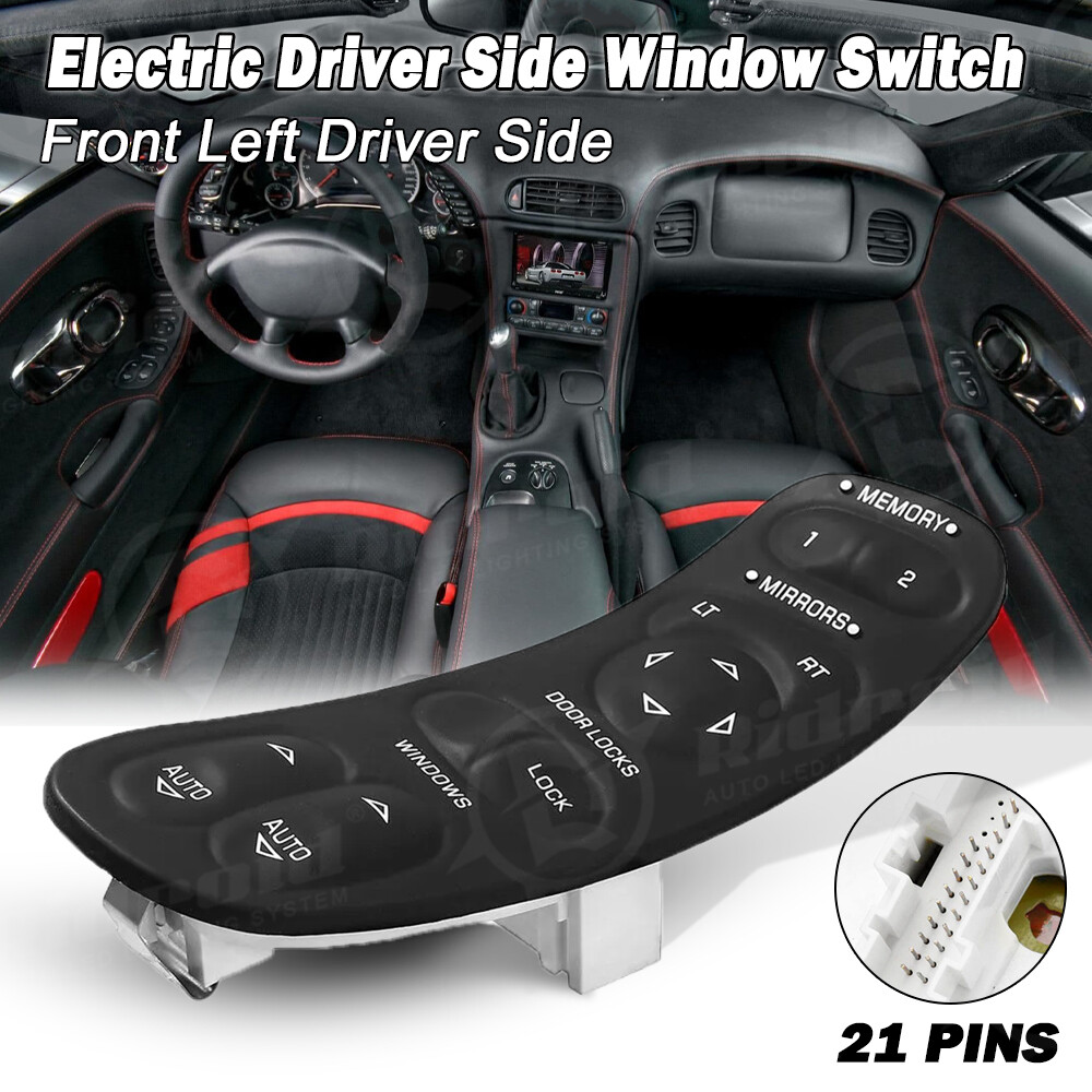 Master Power Window Switch Left Driver Side for Chevrolet C5 Corvette 19209381