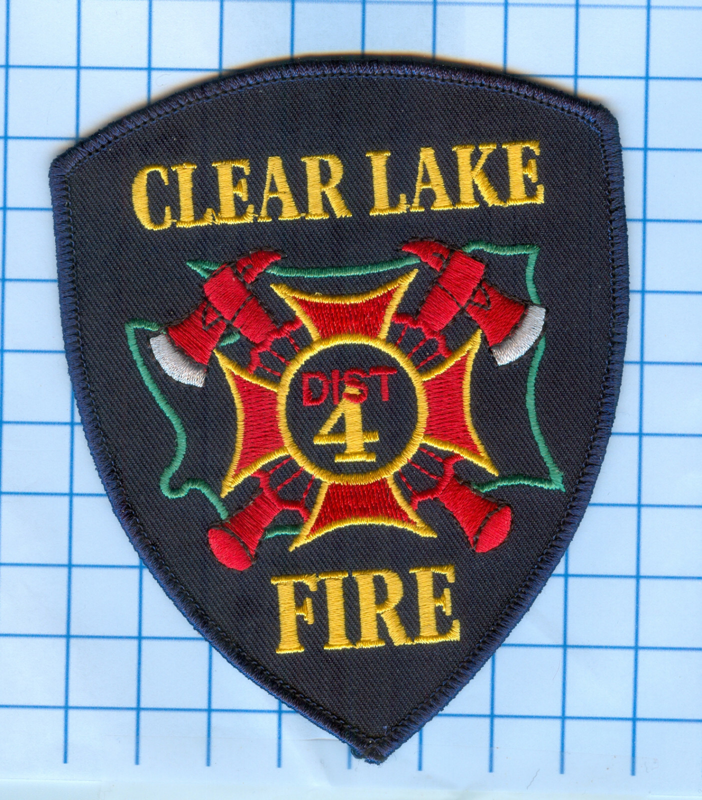 Fire Patch - Clear Lake Dist.4  Fire 3 1/2"
