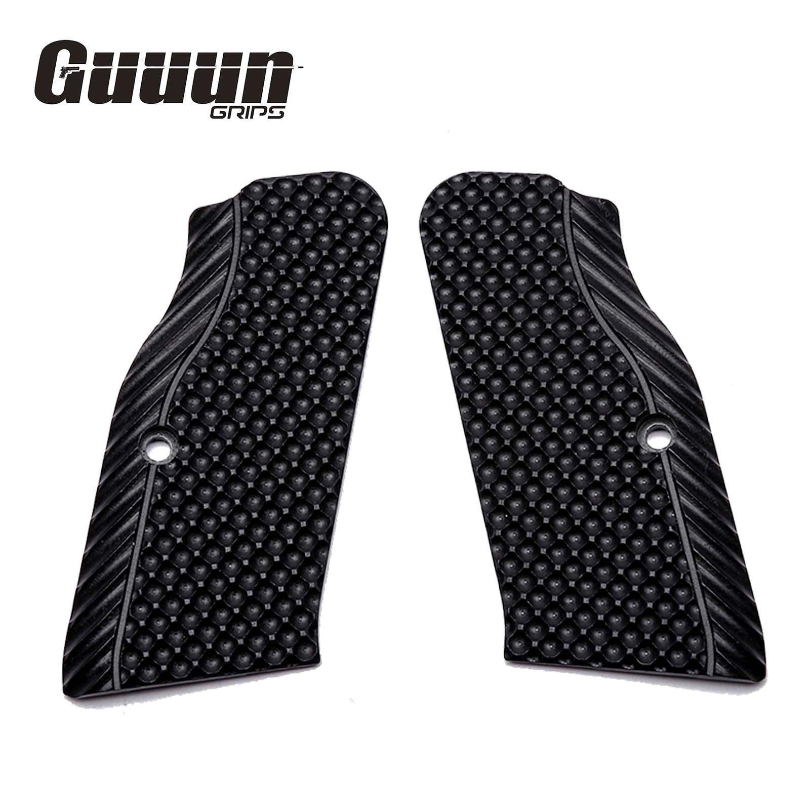 Guuun G10 Grip for Tanfoglio Small Frame, Custom Tactical Medium, Black