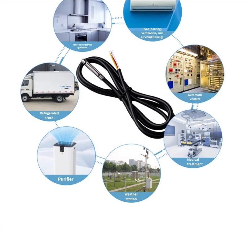 Sensors Probe Wire for Improved Temperature Humidity and Air Quality Analysis