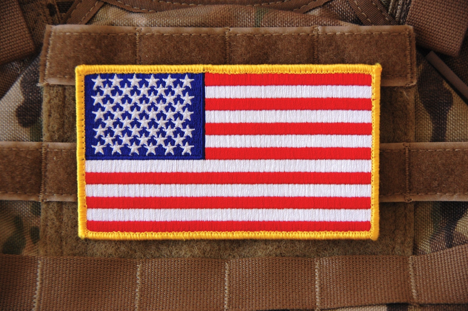 Large 3"x5" AMERICAN FLAG USA ARMY BACKPACK SOCOM CAG Navy SEAL NSW PATCH