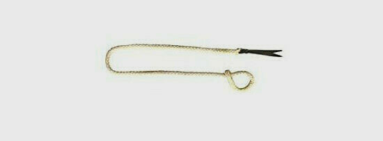 Western Barrel Horse Over and Under Waxed Rope w/ Horn Loop + Leather Popper End