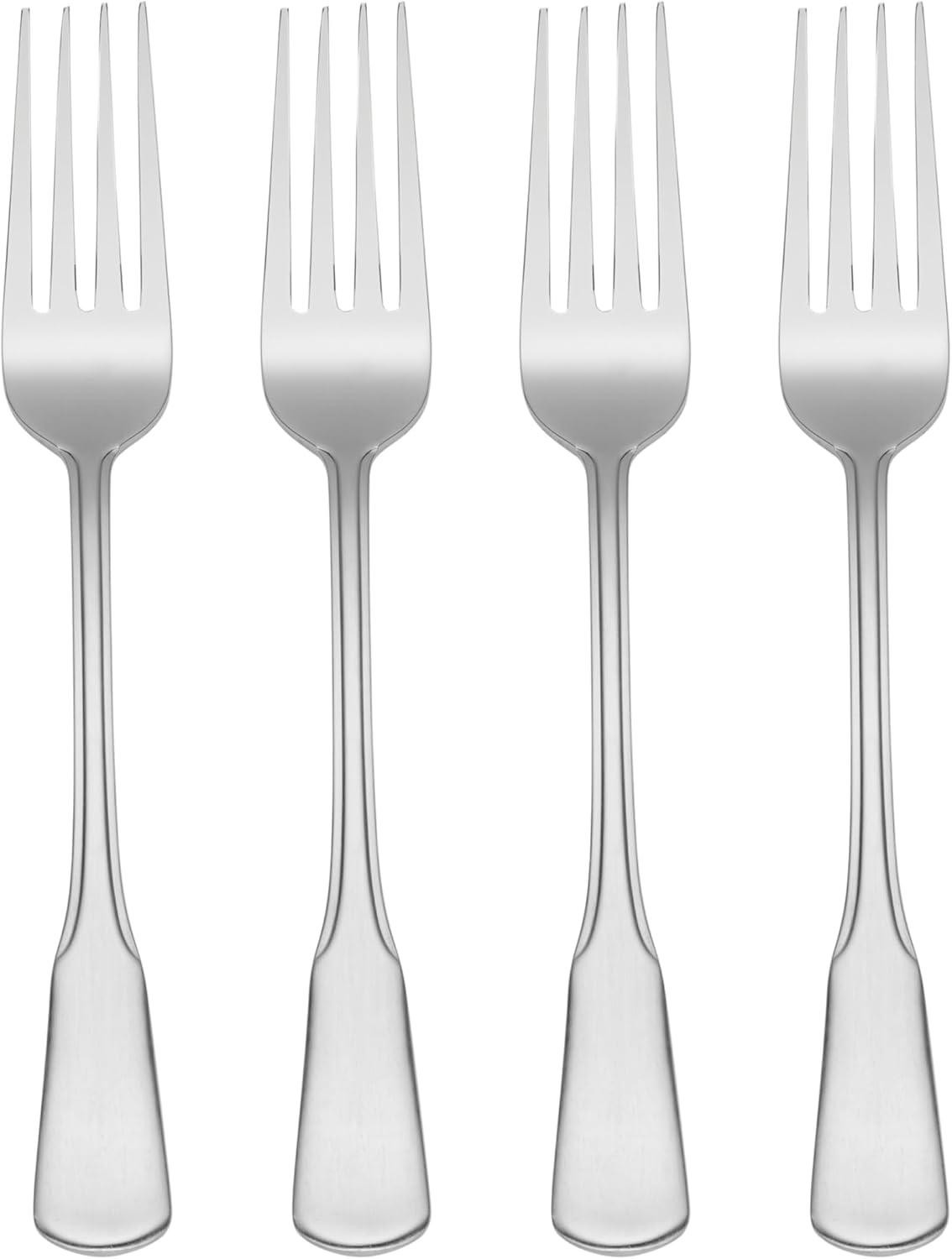 Oneida Flatware Colonial Boston Dinner Forks, Set of 4,silver