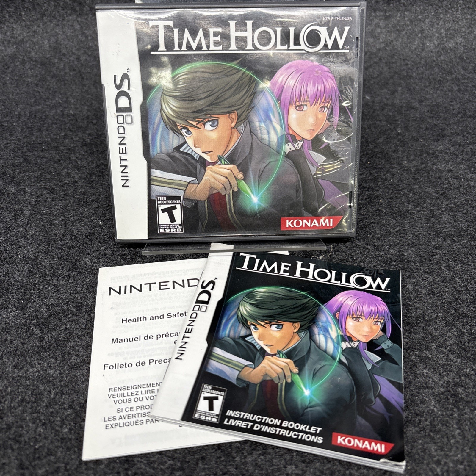 Time Hollow (DS) - Authentic Case And Manual Only W/ Inserts Good Condition