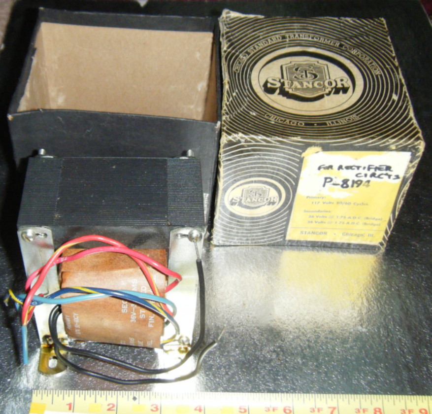 NOS 117v Stancor 36V 3A RMS P-8194 Power Transformer for Rectifier Circuits
