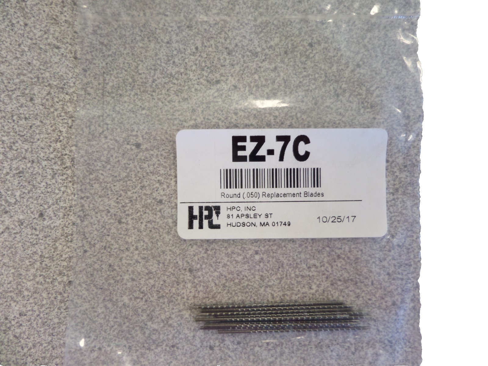 HPC EZ-7C .050 SPIRAL BROKEN KEY EXTRACTOR REPLACEMENT BLADES 10 PACK