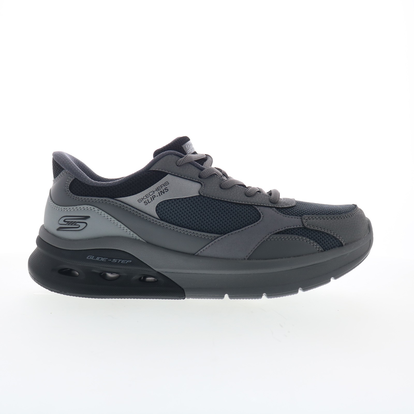 Skechers Bobs Arc Waves 2.0 118342-BKMT Mens Black Lifestyle Sneakers Shoes