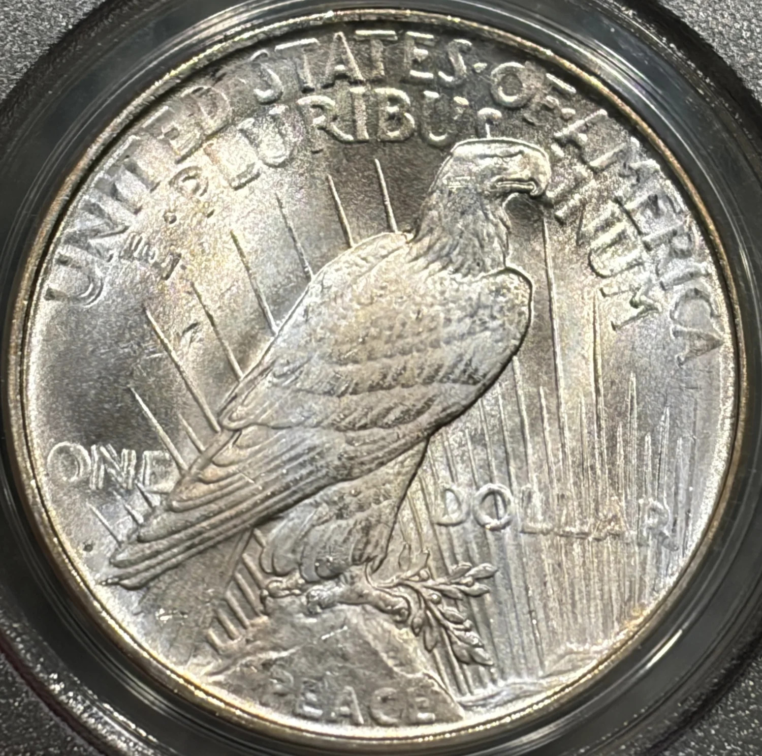 1923-D PEACE DOLLAR PCGS MS65 OGH