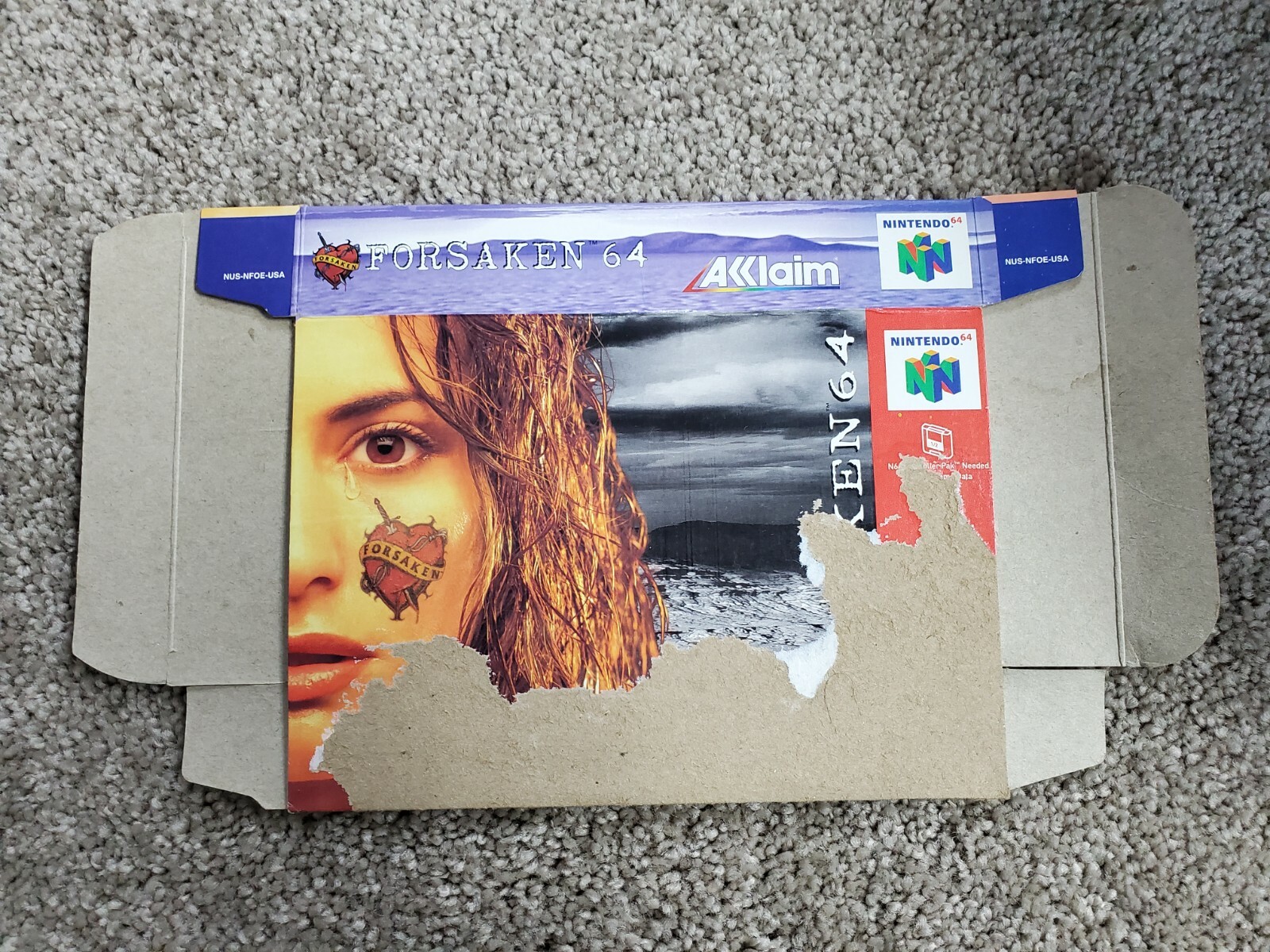 Forsaken 64 (Nintendo 64 | N64) Authentic BOX ONLY