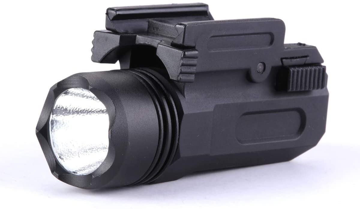 Tactical for Glock LED Flashlight Quick Release Style Mount Fit Picatinny Rail