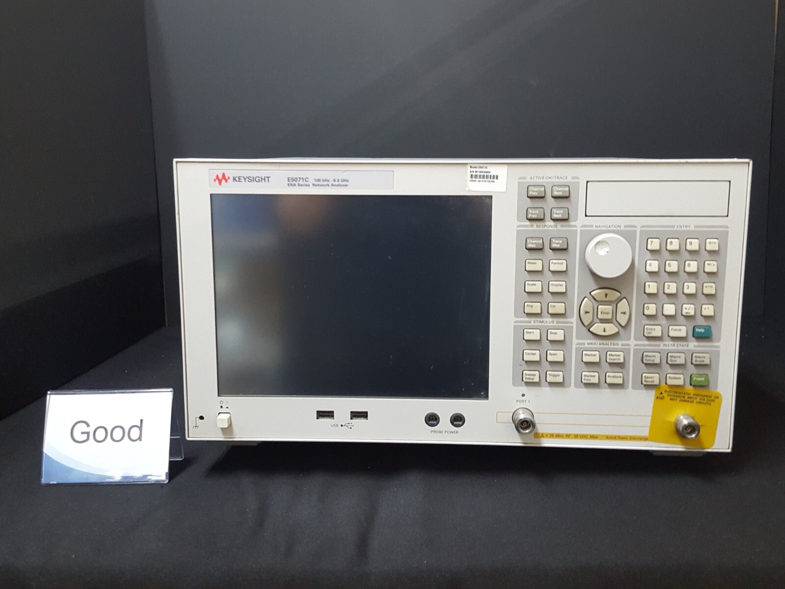 Keysight E5071C: Network Analyzer, 100kHz~8.5Ghz, W/Opt. 285 1E5 019 (0894)